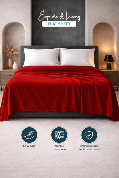 Microfibre Flat Sheet – Ultra Soft Breathable Easy Care Durable Bed Sheet | Night Zone