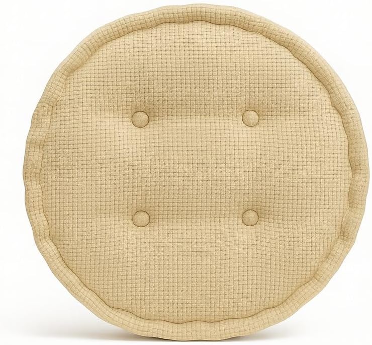 Round Fleece Booster Seat Pad 10cm Thick – Soft Chair Cushion for Extra Comfort | Night Zone