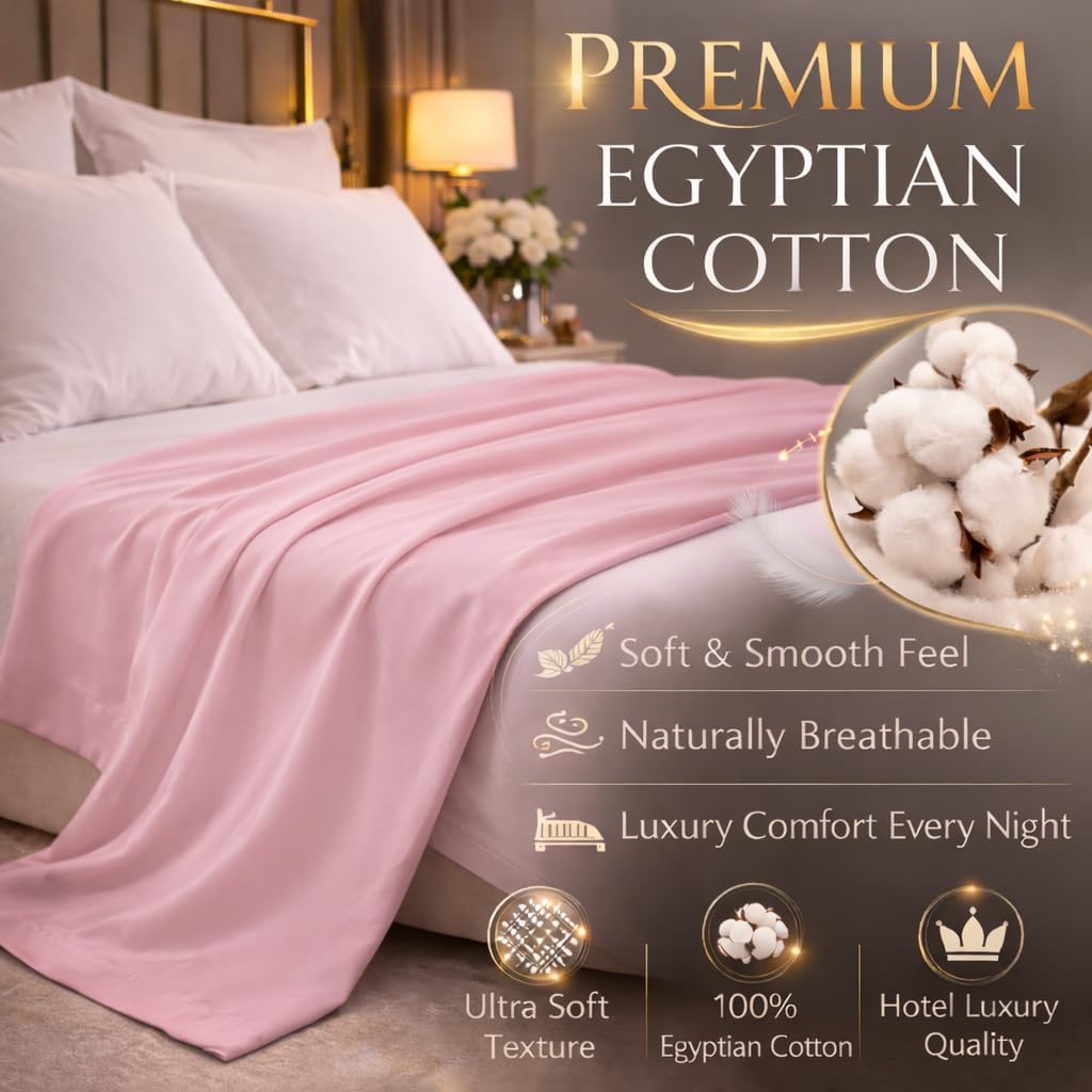 Flat Sheet 100% Egyptian Cotton 200 Thread Count Hotel Quality