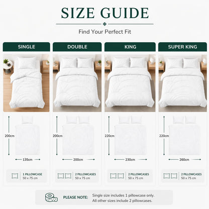 Zara Chenille Tufted Duvet Cover Set – Luxury Textured Bedding | Night Zone