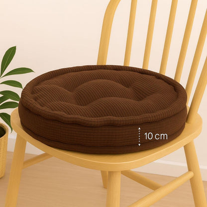 Round Fleece Booster Seat Pad 10cm Thick – Soft Chair Cushion for Extra Comfort | Night Zone