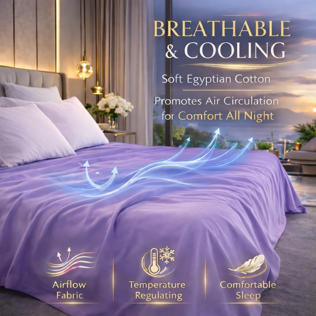 Flat Sheet 100% Egyptian Cotton 200 Thread Count Hotel Quality