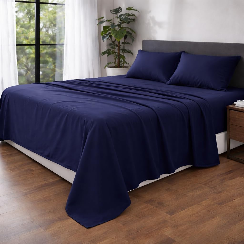 Microfibre Flat Sheet – Ultra Soft Breathable Easy Care Durable Bed Sheet | Night Zone