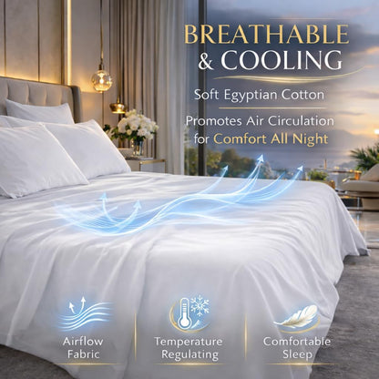 Flat Sheet 100% Egyptian Cotton 200 Thread Count Hotel Quality