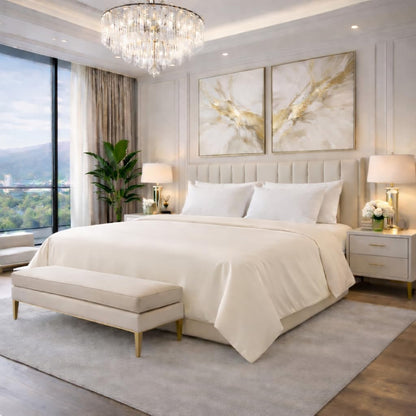 Flat Bed Sheet 400 Thread Count 100% Egyptian Cotton Flat Sheet