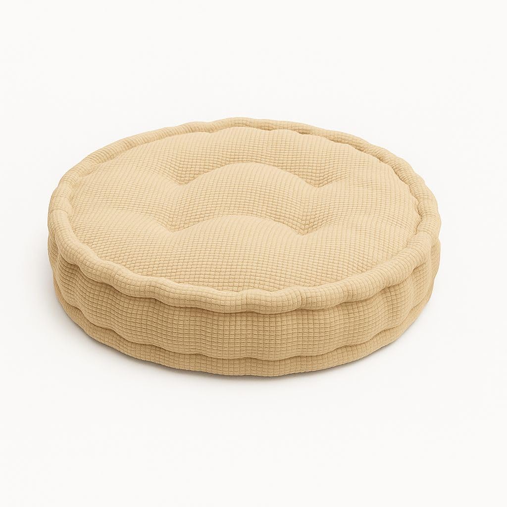Round Fleece Booster Seat Pad 10cm Thick – Soft Chair Cushion for Extra Comfort | Night Zone