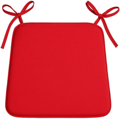 Multicolour Square Chair Seat Pads 38x38cm – 3cm Thick Cushions with Ties | Night Zone