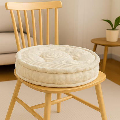 Round Fleece Booster Seat Pad 10cm Thick – Soft Chair Cushion for Extra Comfort | Night Zone