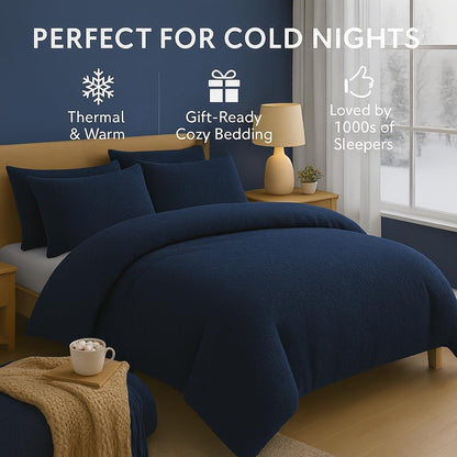 Teddy Fleece Duvet Cover Set – Soft Warm Teddy Bear Bedding | Night Zone