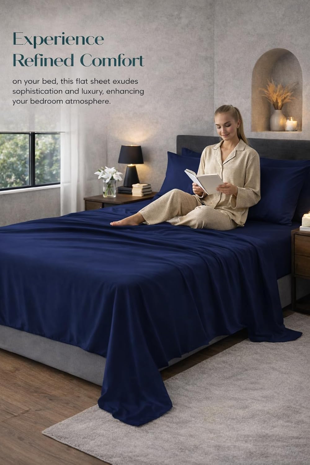 Microfibre Flat Sheet – Ultra Soft Breathable Easy Care Durable Bed Sheet | Night Zone