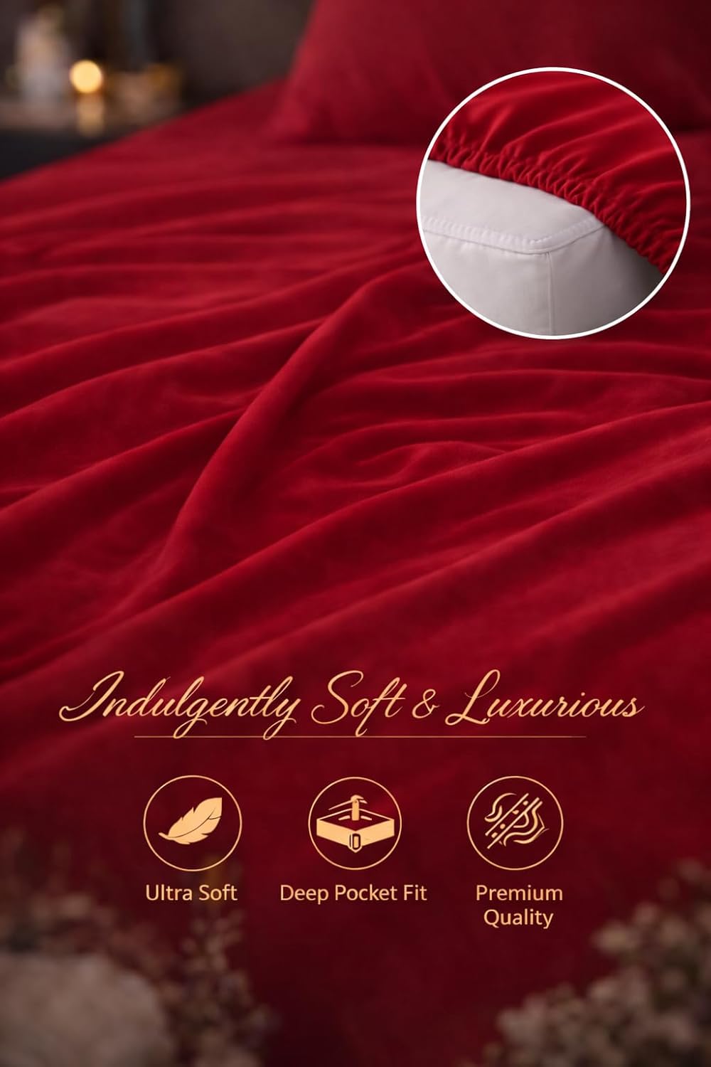 Microfibre Fitted Sheet 25cm Deep – Soft Easy Care Bedding | Night Zone