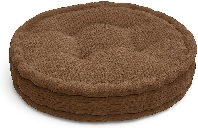 Round Fleece Booster Seat Pad 10cm Thick – Soft Chair Cushion for Extra Comfort | Night Zone