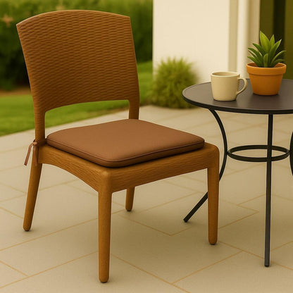 Multicolour Square Chair Seat Pads 38x38cm – 3cm Thick Cushions with Ties | Night Zone