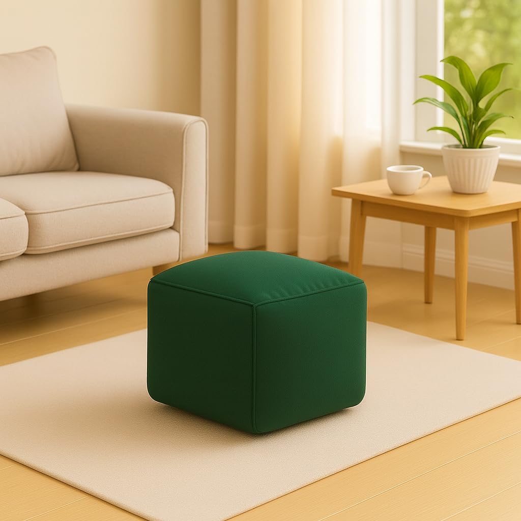 Waterproof Bean Bag Footstool Poufy Cube 40x40cm – Indoor & Outdoor Seating | Night Zone