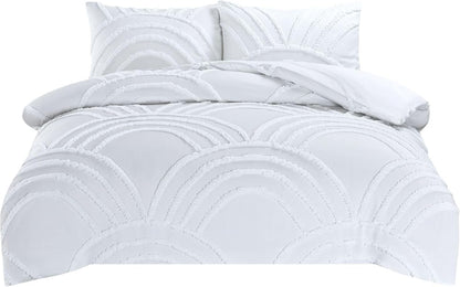 Zara Chenille Tufted Duvet Cover Set – Luxury Textured Bedding | Night Zone