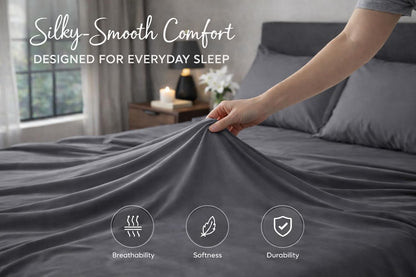 Microfibre Flat Sheet – Ultra Soft Breathable Easy Care Durable Bed Sheet | Night Zone