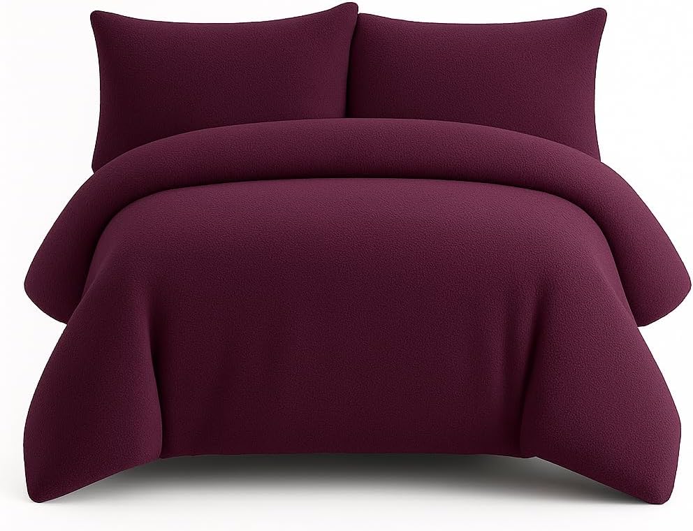 Teddy Fleece Duvet Cover Set – Soft Warm Teddy Bear Bedding | Night Zone