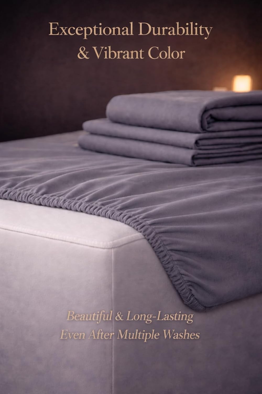Microfibre Fitted Sheet 25cm Deep – Soft Easy Care Bedding | Night Zone