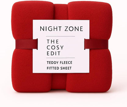 Teddy Fleece Fitted Sheet 30cm Deep – Extra Deep Teddy Bear Bedding | Night Zone