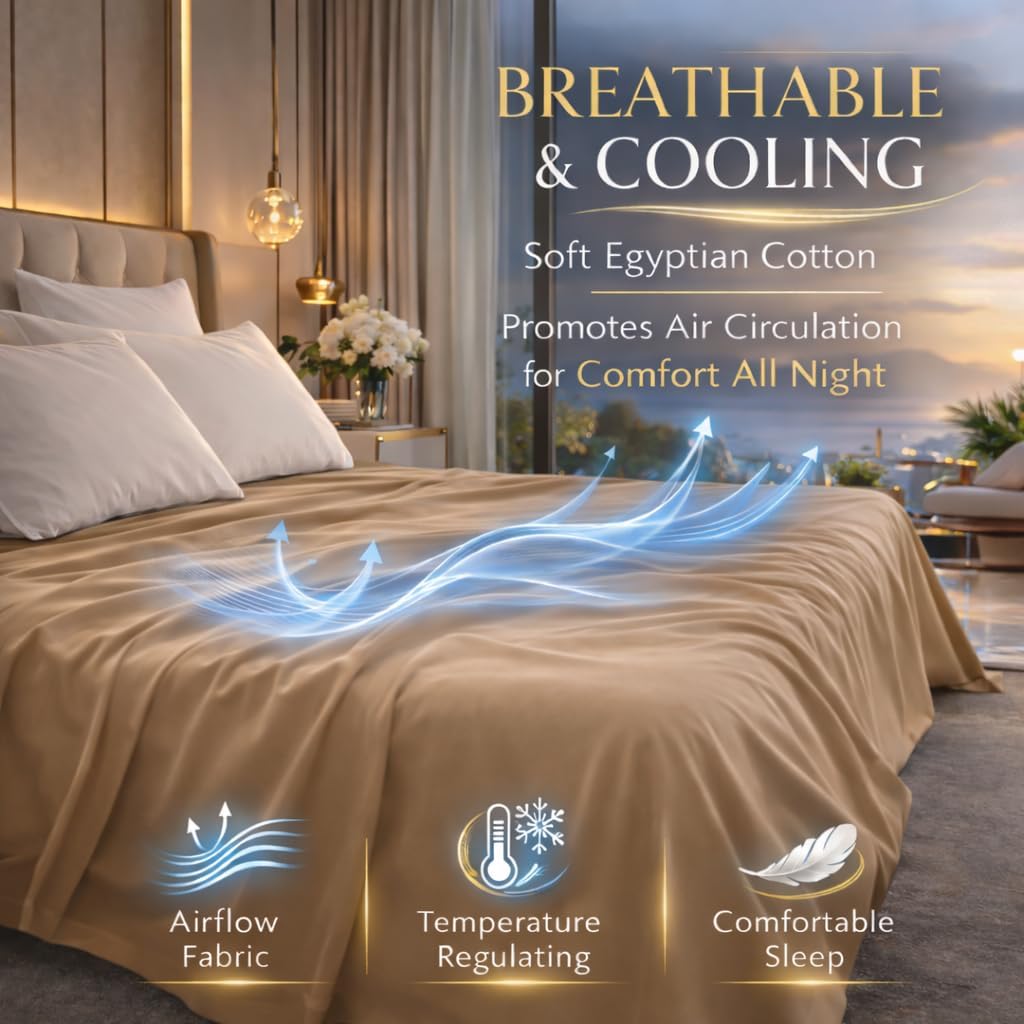 Flat Sheet 100% Egyptian Cotton 200 Thread Count Hotel Quality