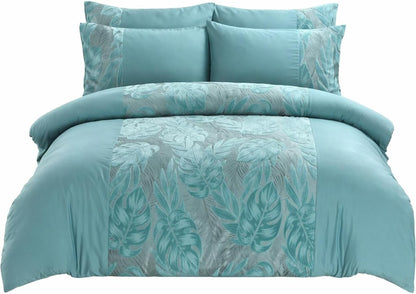 Velvet Leaf Duvet Cover Set – Luxury Soft Touch Hotel Style Bedding | Night Zone