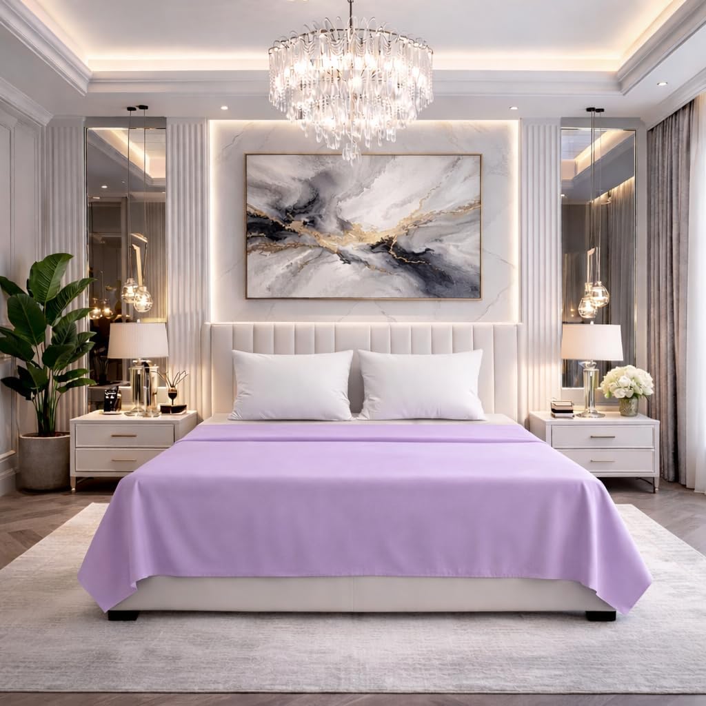 Flat Sheet 180 Thread Count Percale– Non Iron Polycotton Bedding | Night Zone