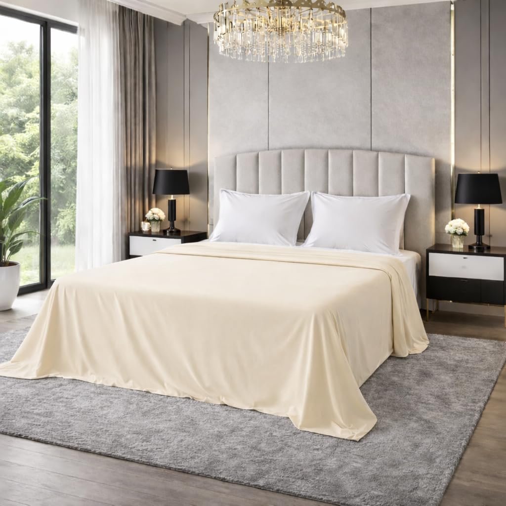 Polycotton Flat Sheet – Soft Easy Care Bed Linen | Night Zone