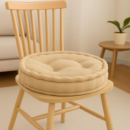 Round Fleece Booster Seat Pad 10cm Thick – Soft Chair Cushion for Extra Comfort | Night Zone