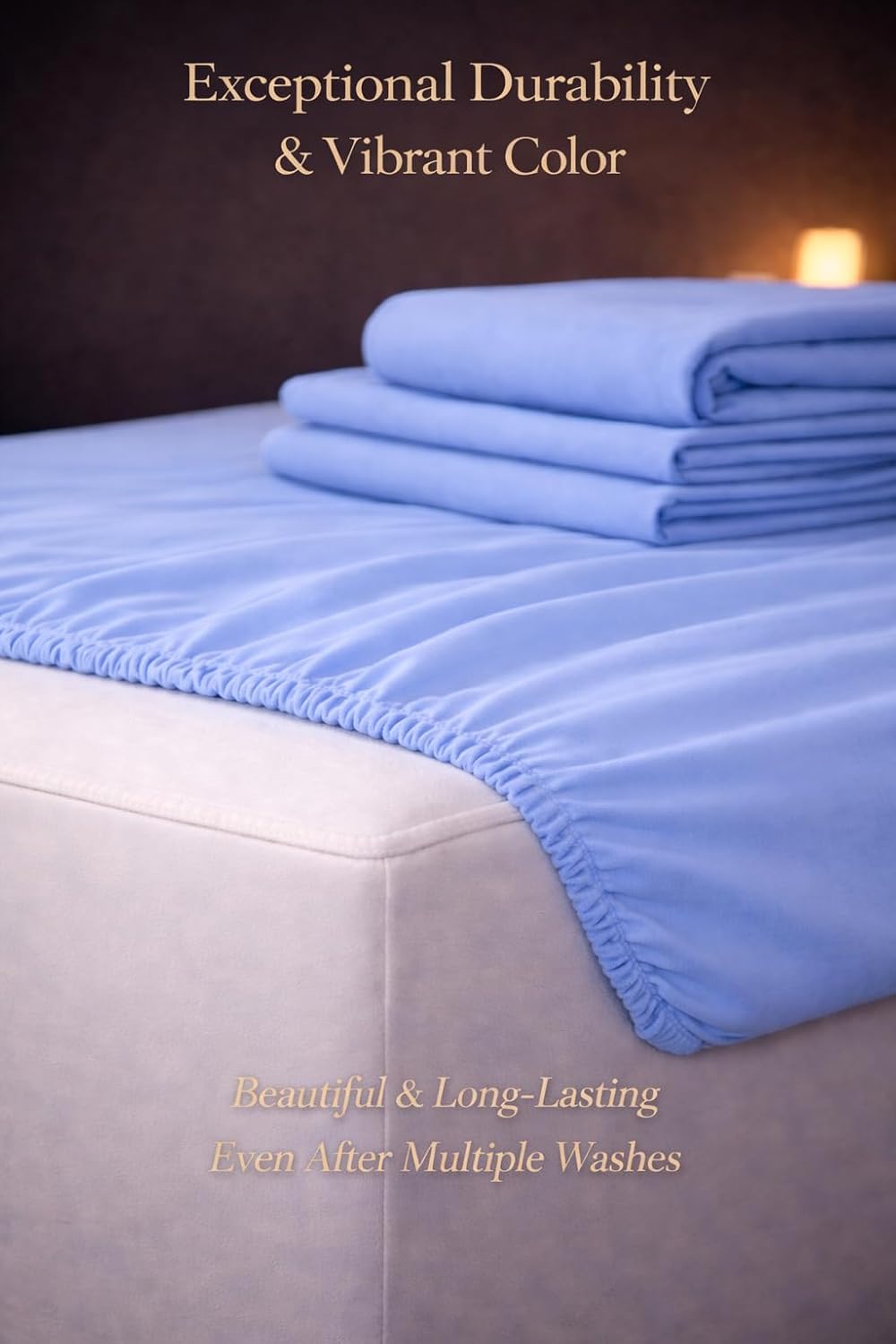 Microfibre Fitted Sheet 25cm Deep – Soft Easy Care Bedding | Night Zone