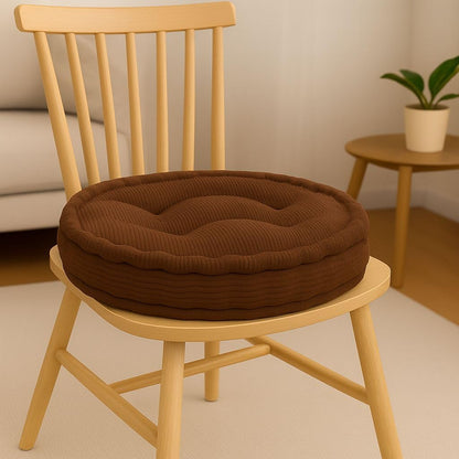 Round Fleece Booster Seat Pad 10cm Thick – Soft Chair Cushion for Extra Comfort | Night Zone