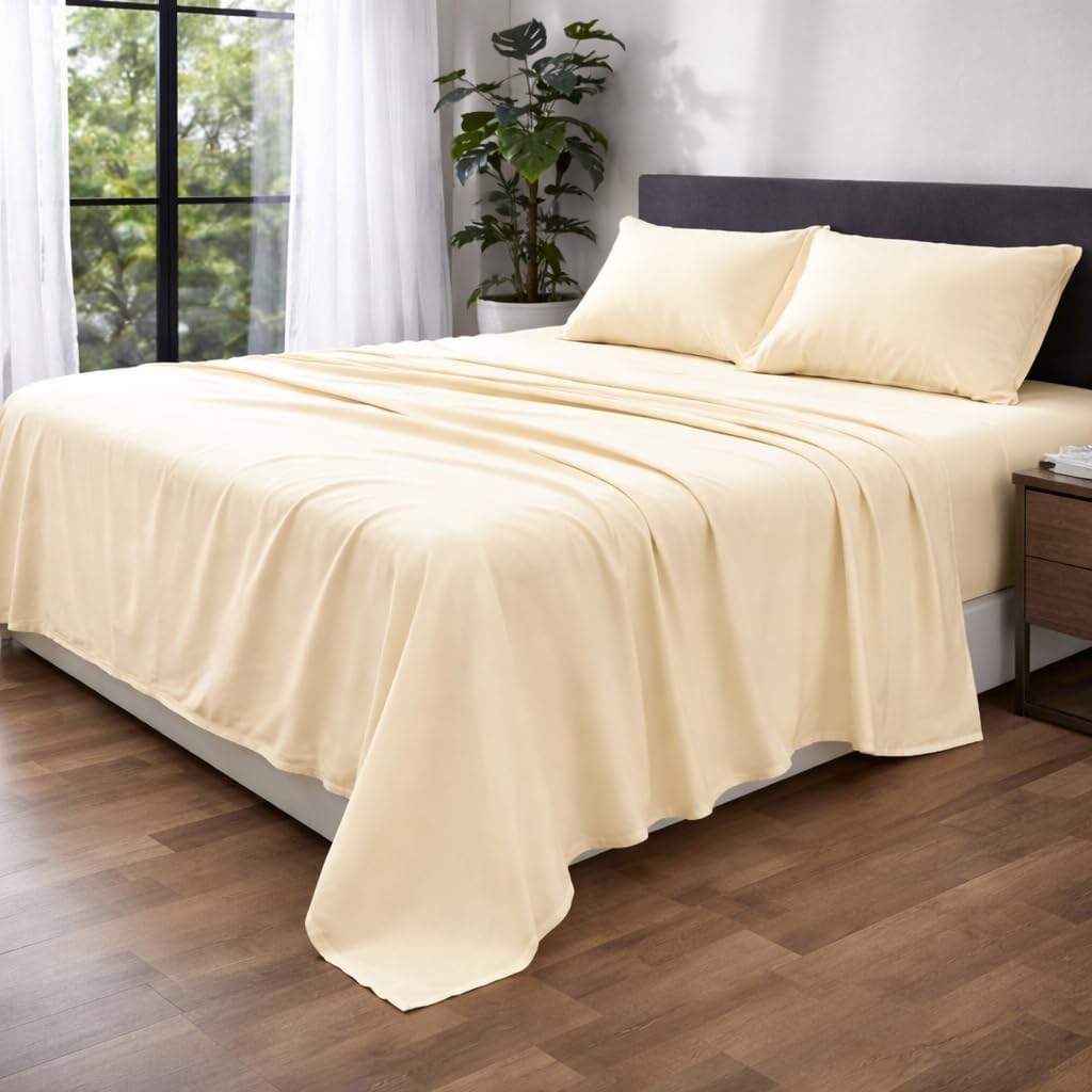 Microfibre Flat Sheet – Ultra Soft Breathable Easy Care Durable Bed Sheet | Night Zone
