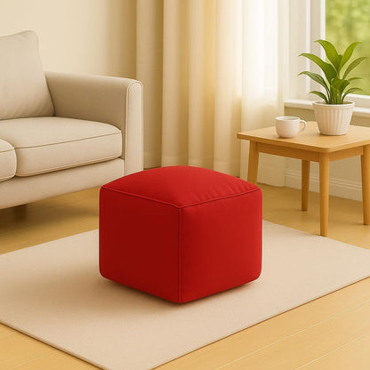 Waterproof Bean Bag Footstool Poufy Cube 40x40cm – Indoor & Outdoor Seating | Night Zone