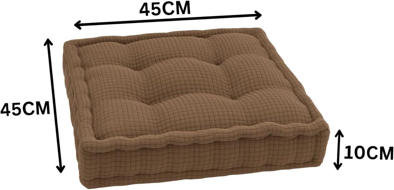 Square Fleece Booster Seat Pad 10cm Thick – Soft Chair Cushion for Extra Comfort | Night Zone