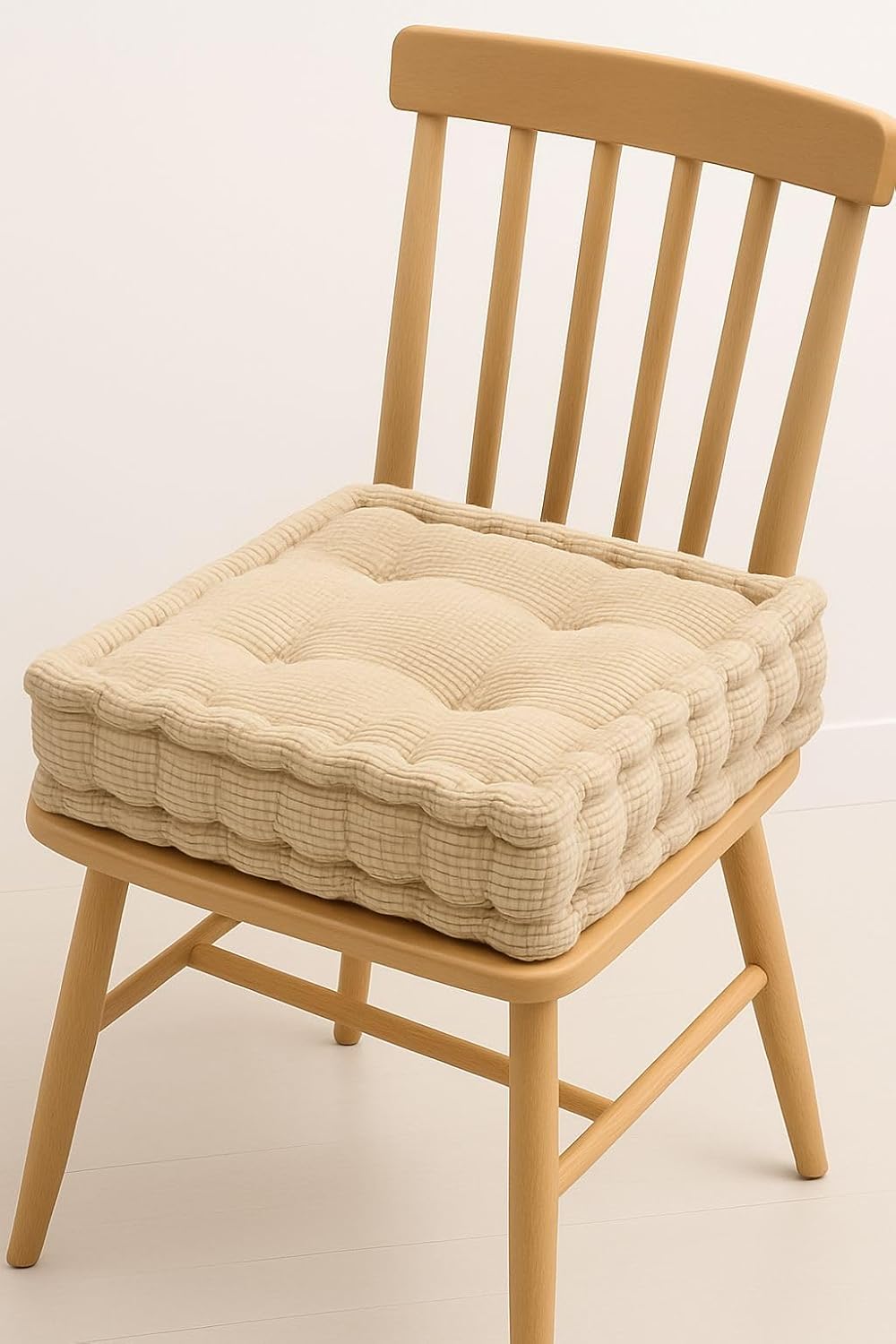 Square Fleece Booster Seat Pad 10cm Thick – Soft Chair Cushion for Extra Comfort | Night Zone