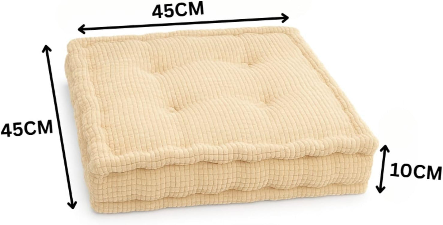 Square Fleece Booster Seat Pad 10cm Thick – Soft Chair Cushion for Extra Comfort | Night Zone