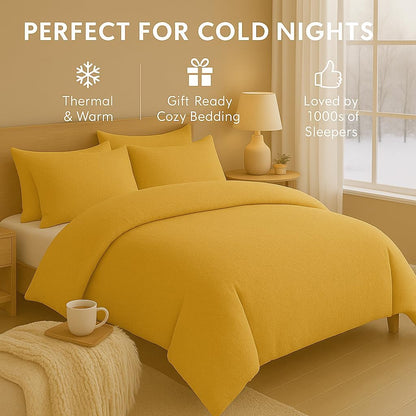 Teddy Fleece Duvet Cover Set – Soft Warm Teddy Bear Bedding | Night Zone