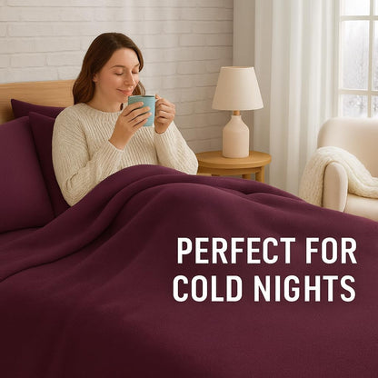 Teddy Fleece Duvet Cover Set – Soft Warm Teddy Bear Bedding | Night Zone