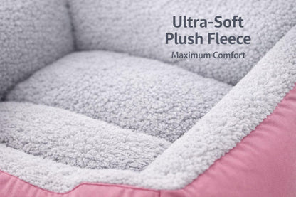 Luxury Orthopaedic Dog Bed Sofa – Plush Pet Basket with Raised Support Sides | Night Zone