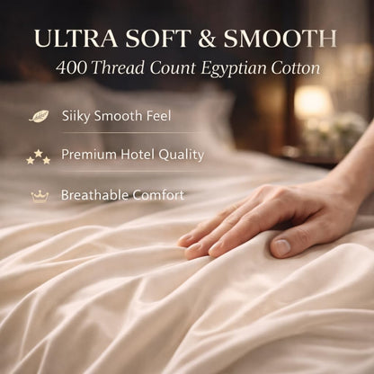 Flat Bed Sheet 400 Thread Count 100% Egyptian Cotton Flat Sheet