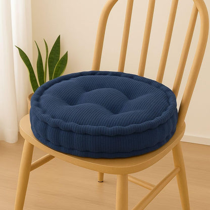 Round Fleece Booster Seat Pad 10cm Thick – Soft Chair Cushion for Extra Comfort | Night Zone