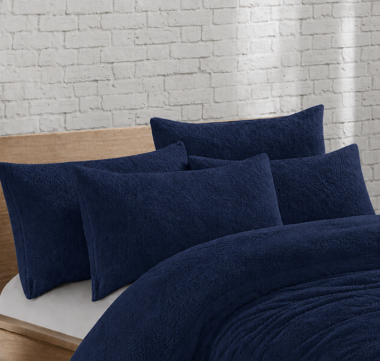 Teddy Bear Fleece Pillowcases Pair – Soft Warm Plush Bedding | Night Zone