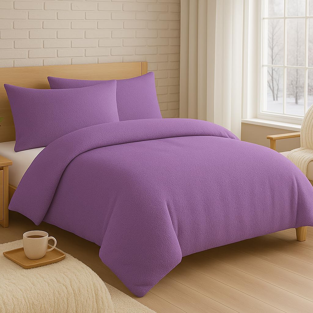 Teddy Fleece Duvet Cover Set – Soft Warm Teddy Bear Bedding | Night Zone