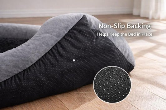Luxury Orthopaedic Dog Bed Sofa – Plush Pet Basket with Raised Support Sides | Night Zone