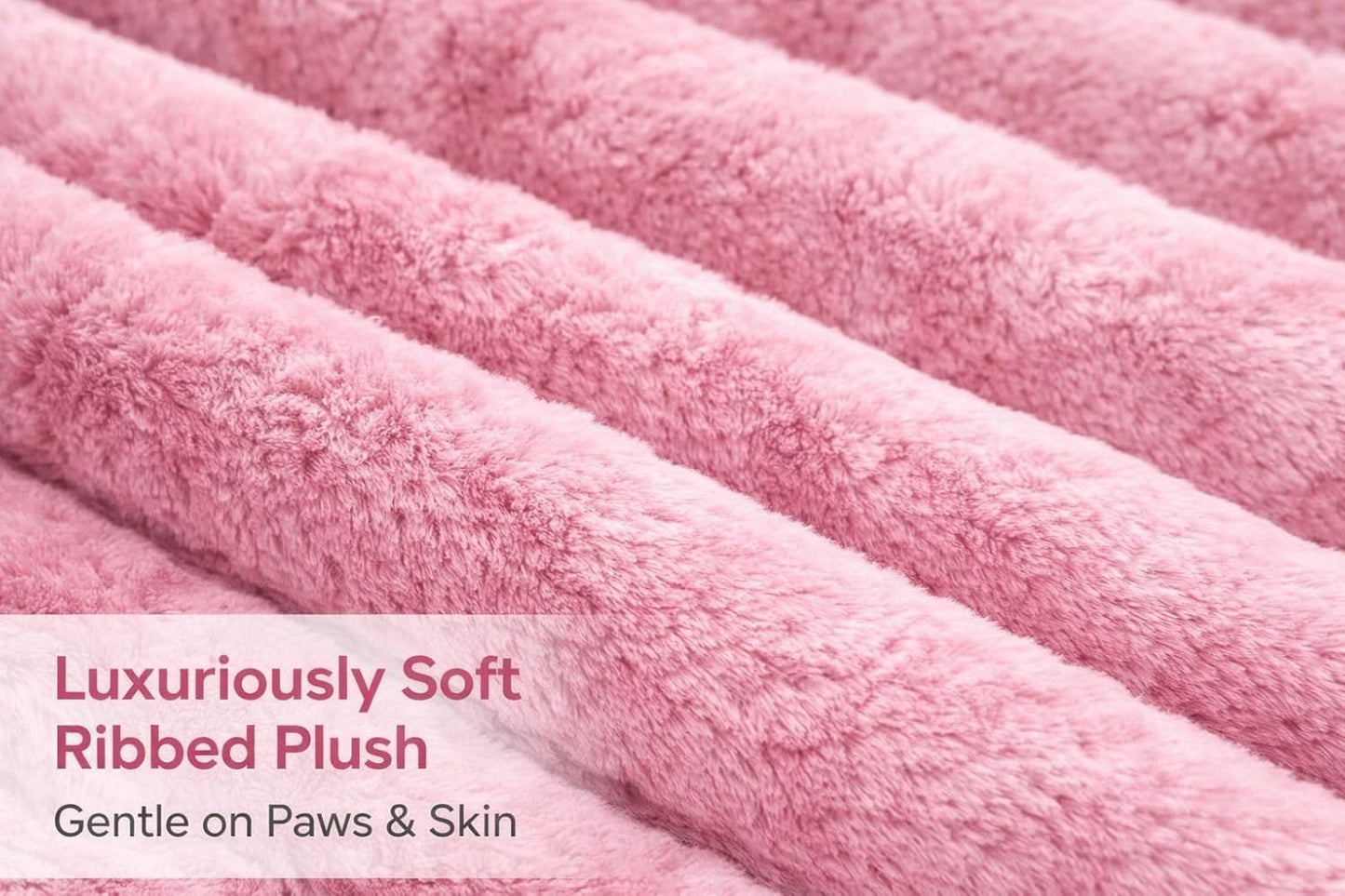 Waterproof Ribbed Plush Pet Bed – Cord Sofa Dog & Cat Bed with Raised Sides | Night Zone