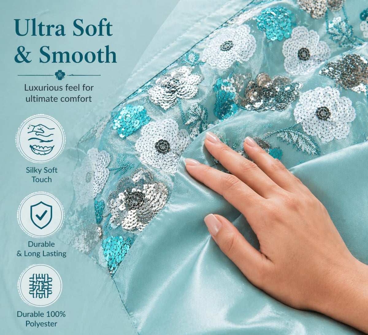 Romi Embroidered Duvet Cover Set – Embellished Luxury Bedding | Night Zone