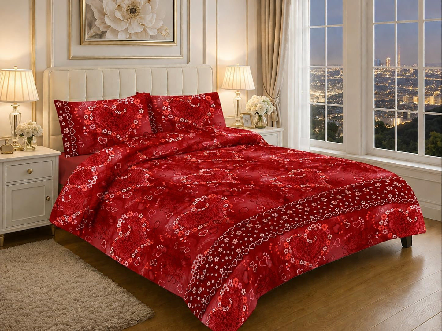 Jasmine Floral Duvet Cover Set – Soft Easy Care Printed Bedding | Night Zone