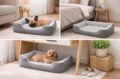 Luxury Orthopaedic Dog Bed Sofa – Plush Pet Basket with Raised Support Sides | Night Zone