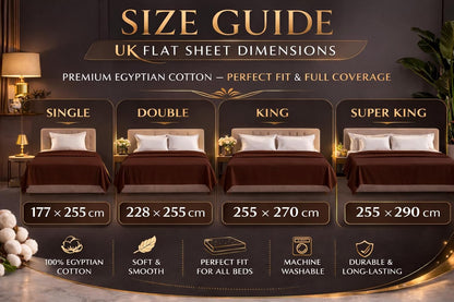 Flat Sheet 100% Egyptian Cotton 200 Thread Count Hotel Quality