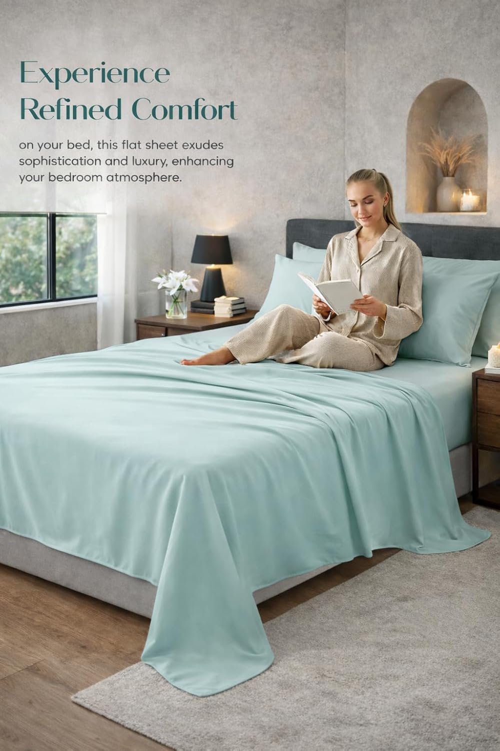 Microfibre Flat Sheet – Ultra Soft Breathable Easy Care Durable Bed Sheet | Night Zone