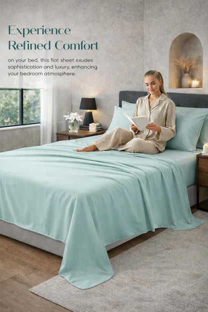 Microfibre Flat Sheet – Ultra Soft Breathable Easy Care Durable Bed Sheet | Night Zone